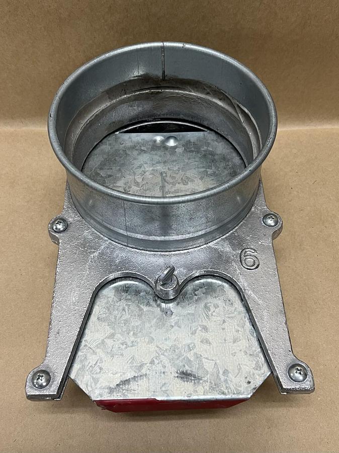 Used Nordfab 6-inch Cast Aluminum Blast Gate