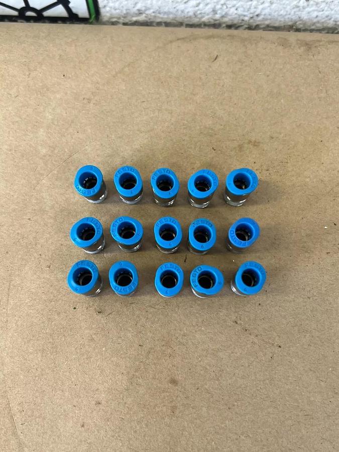 Used Festo Push-In Fitting (15 pc.) Male 7/16” NPT - Lot of 15