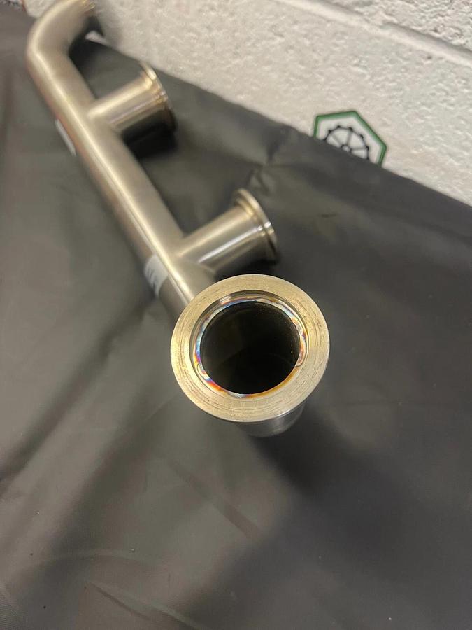 Used M Braun 304 Stainless Steel Sanitary Pipe w/ KF40 Flange 8003611