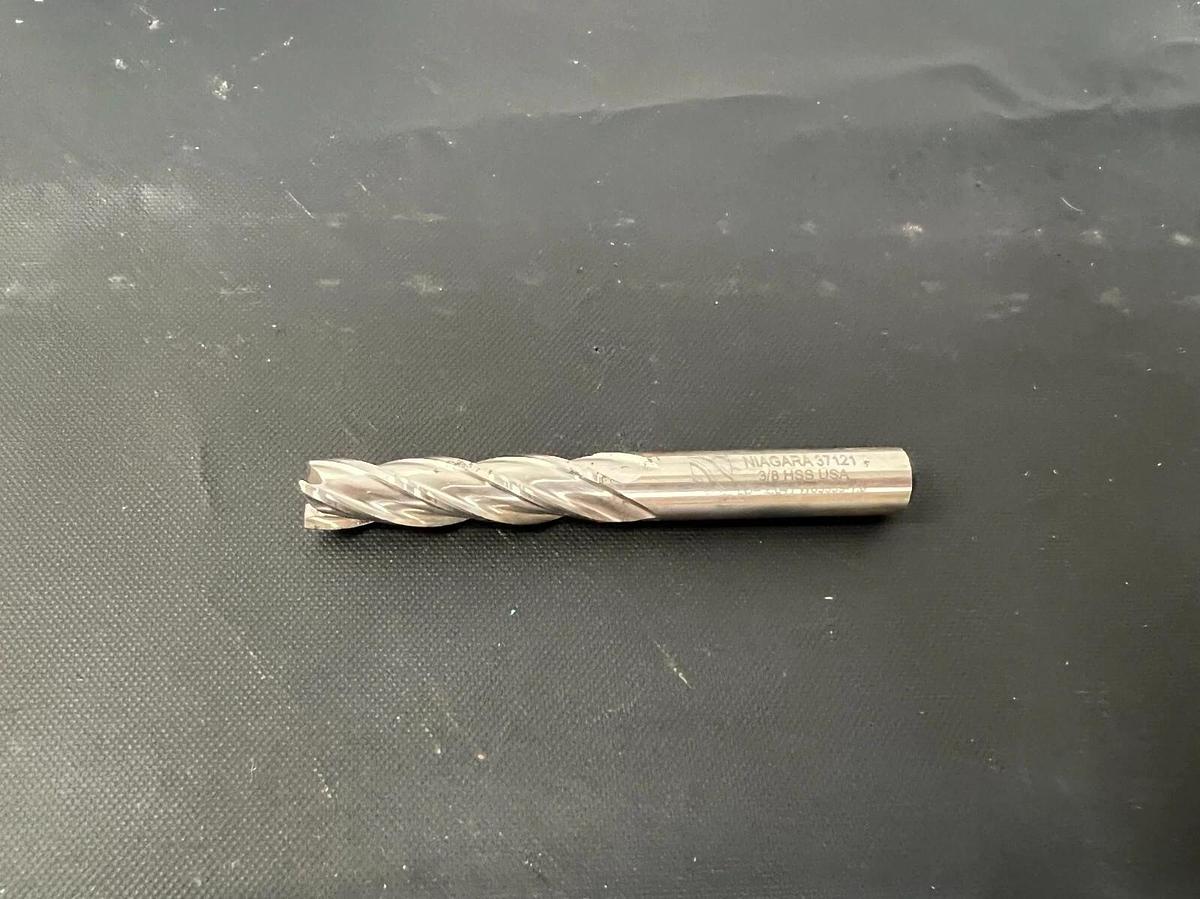 Used Niagara Cutter HSS Endmill S404 RH Square UNC 3/8x3/8x1-1/2x3-1/4