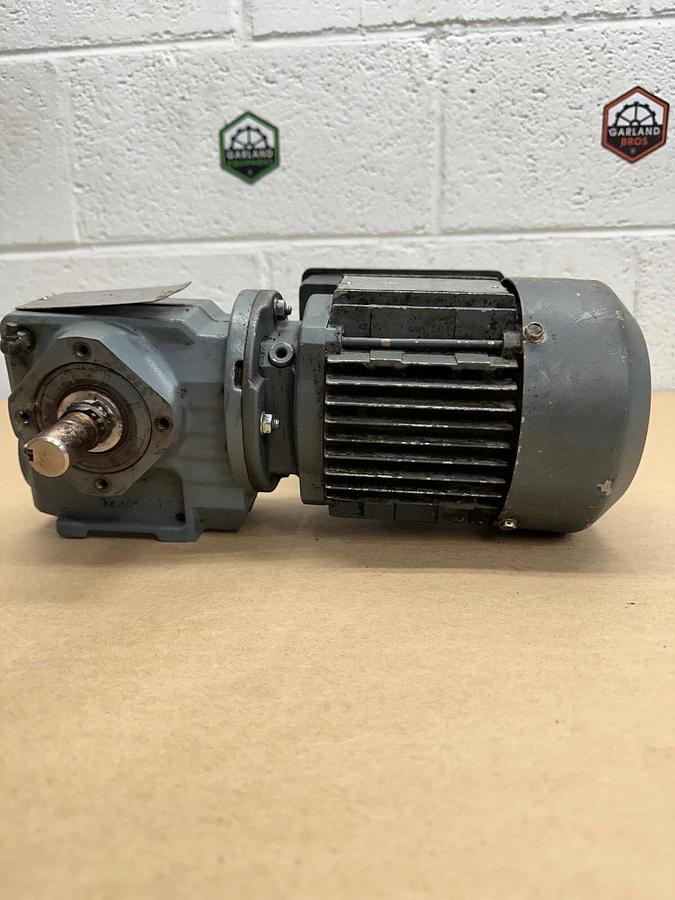 Used SEW-Eurodrive Inc. Gearbox 43.68:1, SA37DRS71S4, .5Hp Motor