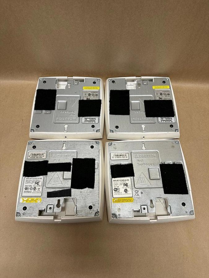 Used Cisco AIR-AP1131AG-A-K9 AIRONET Wireless Access Point - Lot of 4
