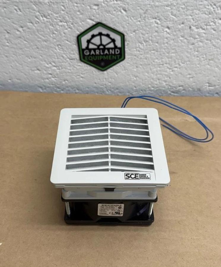 Used Saginaw Controls & Engineering (SCE) SCE-N12FA33LG Filter Fan 4"x4" 120VAC *NEW*