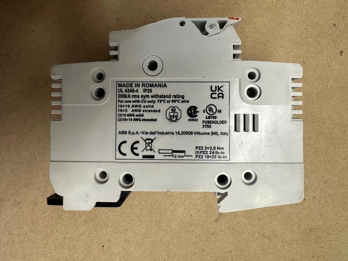 Used ABB E92/30CC Fuse Holder Lot of 3 *NEW*