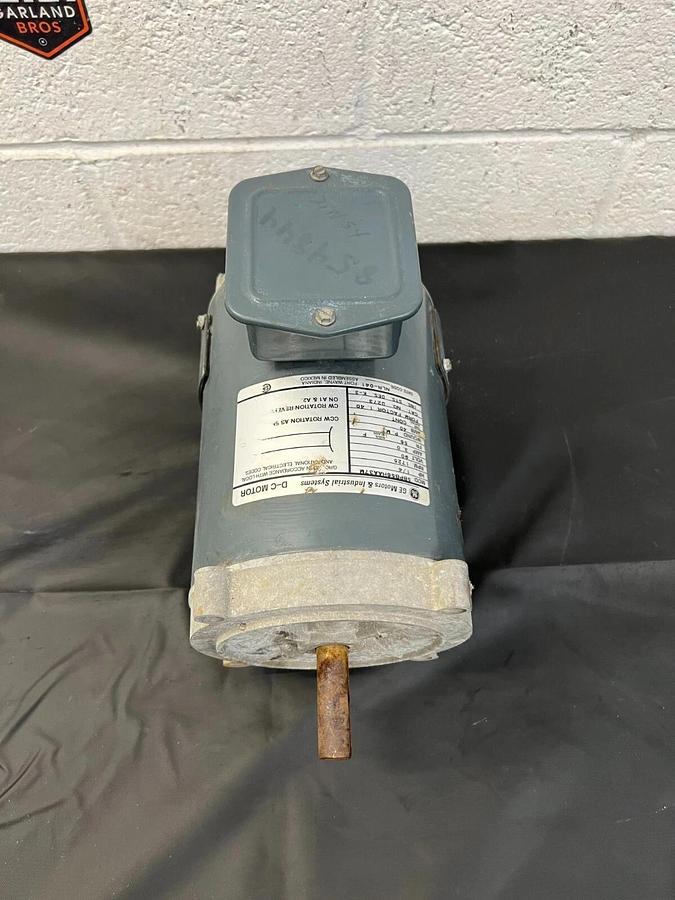 Used GE Motors 5BPB56HAA37M 1/4HP, 1725 RPM, 90 Volts, 3 Amps, D-C Motor