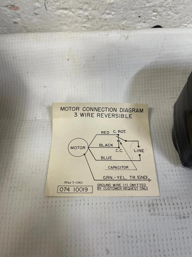 Bodine Electric Comp. KCI-24T4 1 PH Gear Motor 115 Volts 60 Hz