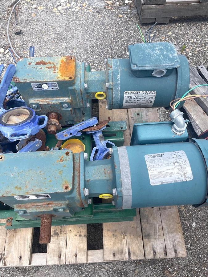 Used Reliance Electric P14H1448H Type P Motor w/ Dodge Tigear Gear Reducer