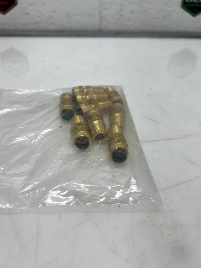 Used Parker 63033351 3/8T x 1/4NPTF Poly-Tite Male Connector (package of 9)