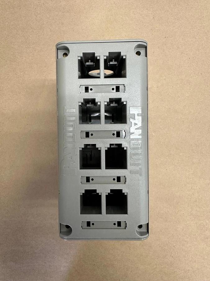 Panduit FDME8RG 8 Port DIN Rail Mount Fiber Enclosure *NEW*