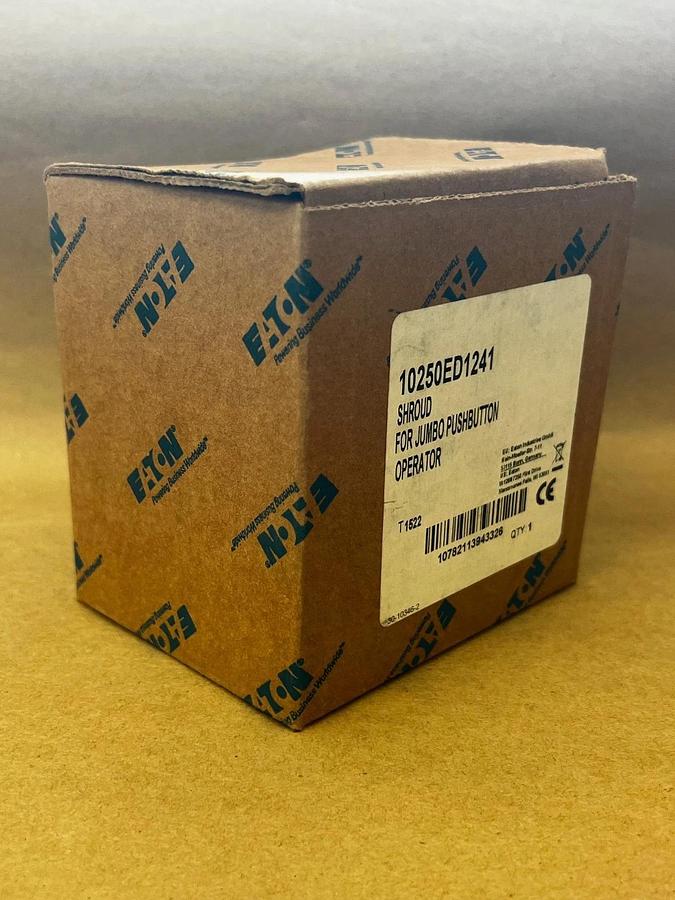 EATON 10250ED1241 Pushbutton Half Shroud Yellow Pushbutton Guard Jumbo *NEW*