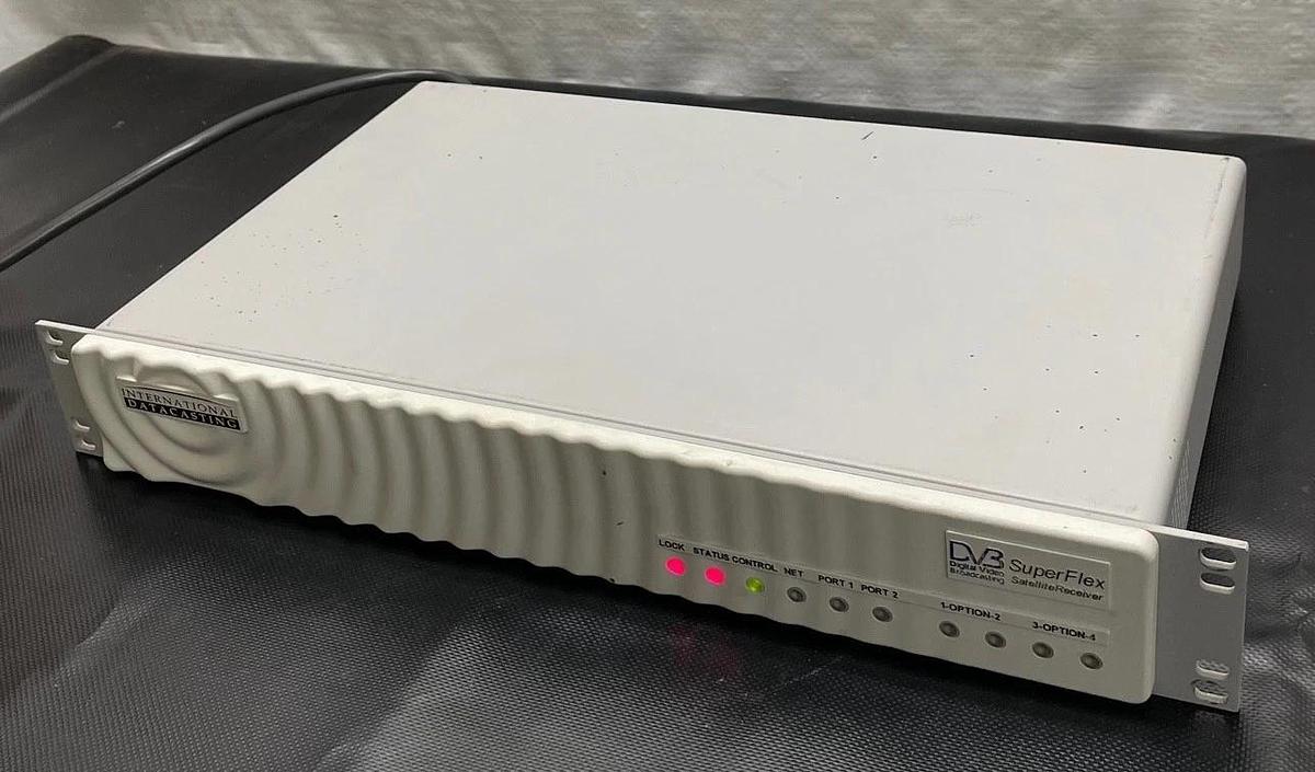 Used International Datacasting SR2001B(RM) Satellite Receiver DVB SuperFlex