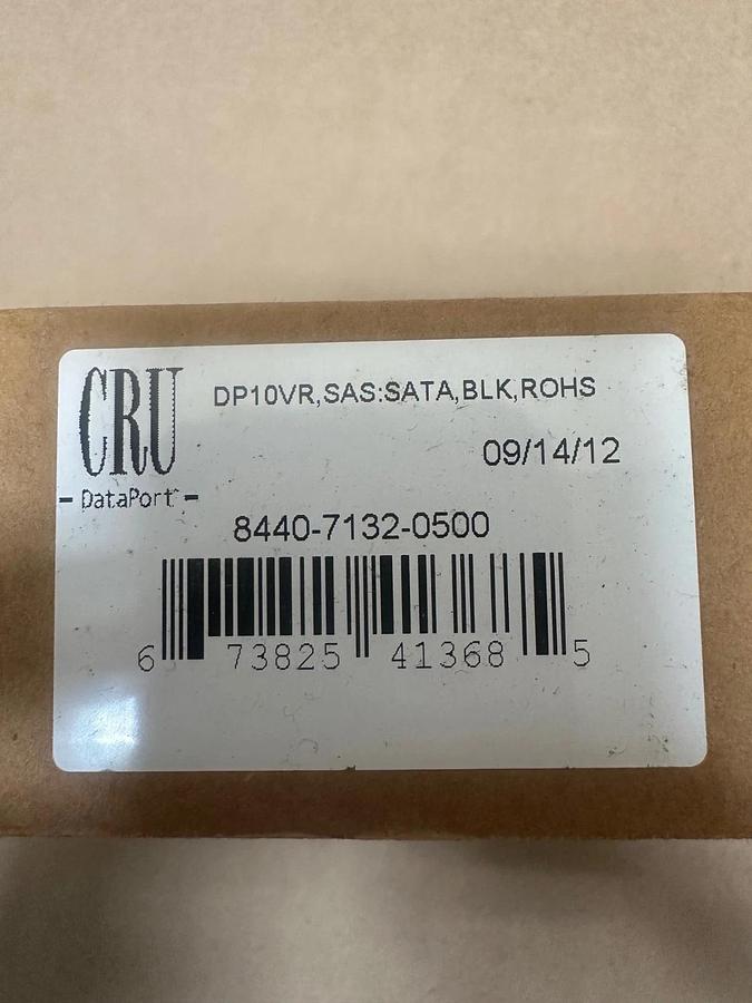 Used CRU 8440-7132-0500 DP10VR, DataPort 10, SAS:SATA, BLK