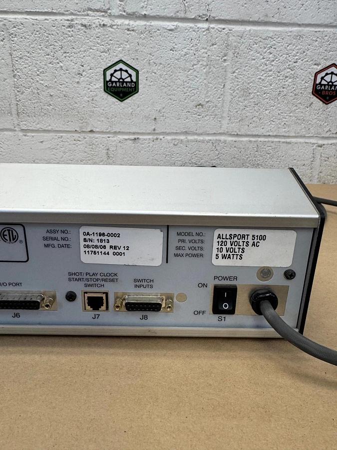 Used Daktronics AllSport 5000 Series Control Console, Controller w/ Power Cable