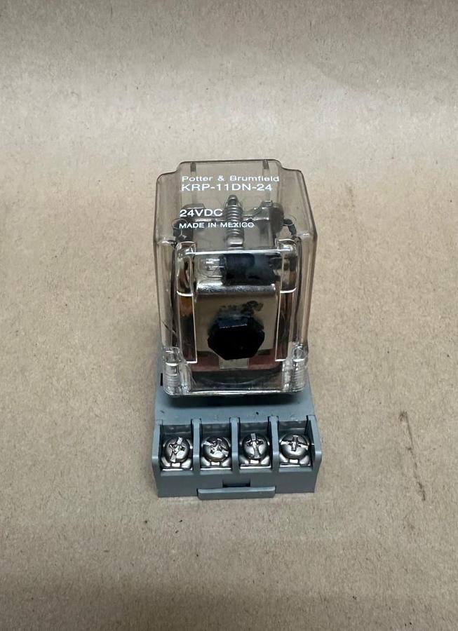Used Potter & Brumfield KRP-11DN-24 Relay w/ 27E891 Base