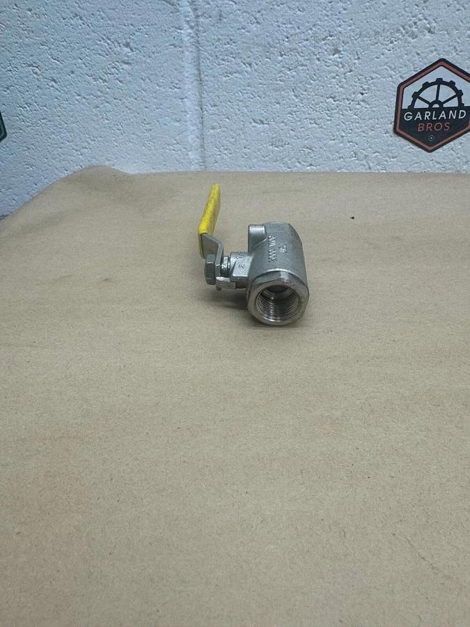 Used Apollo CF8M 1/2” 2-Way Ball Valve, 2000 WOG