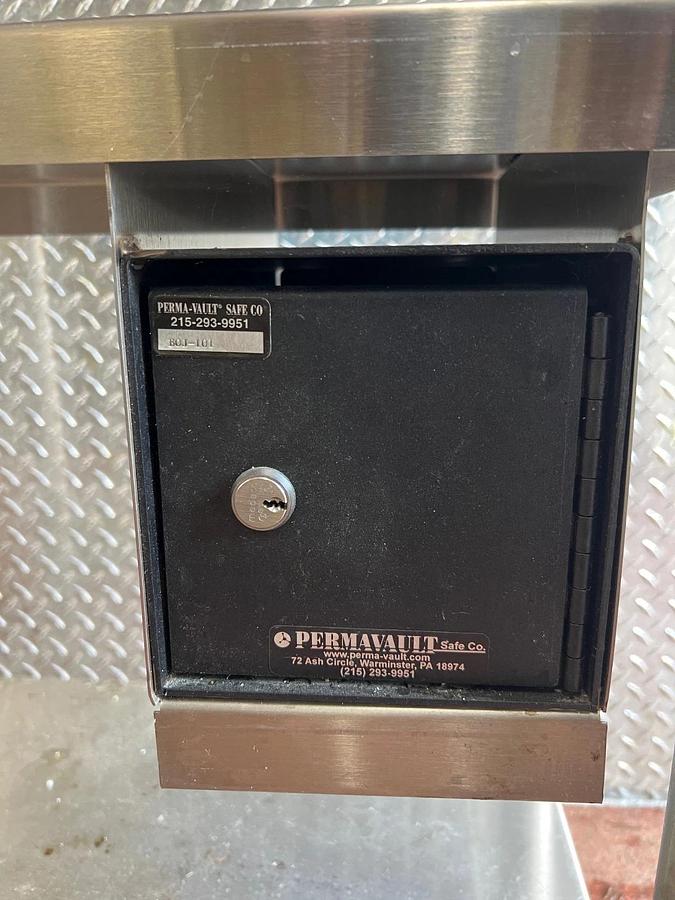 Used Select Stainless Table with Safe