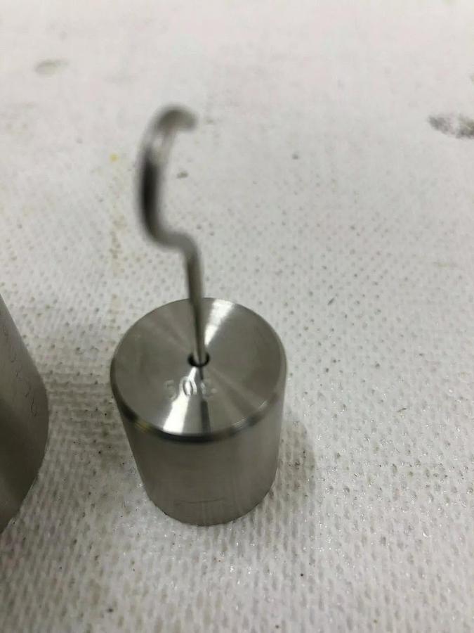 Used Calibrated Weights 1kg and 50g in Plastic Case