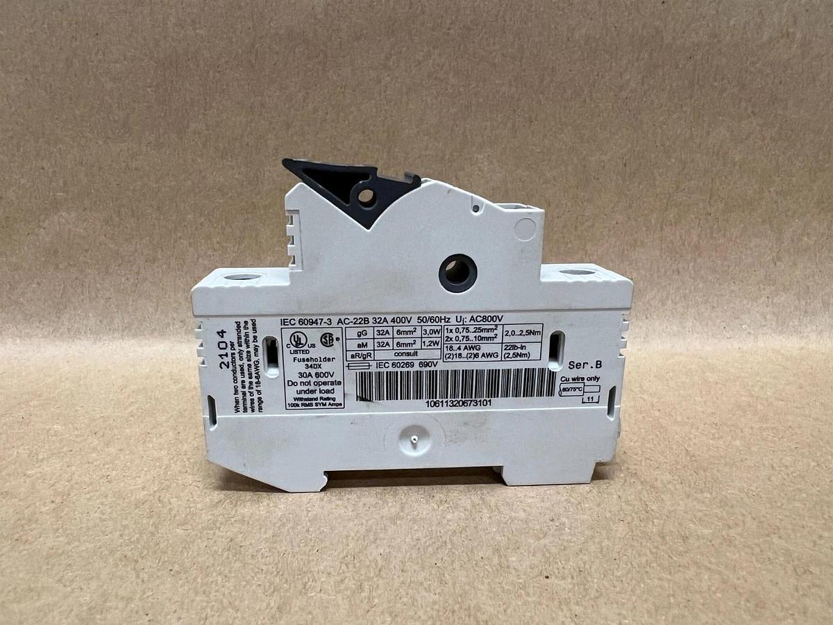 Used Allen Bradley 1492-FB1M30 Fuse Holder