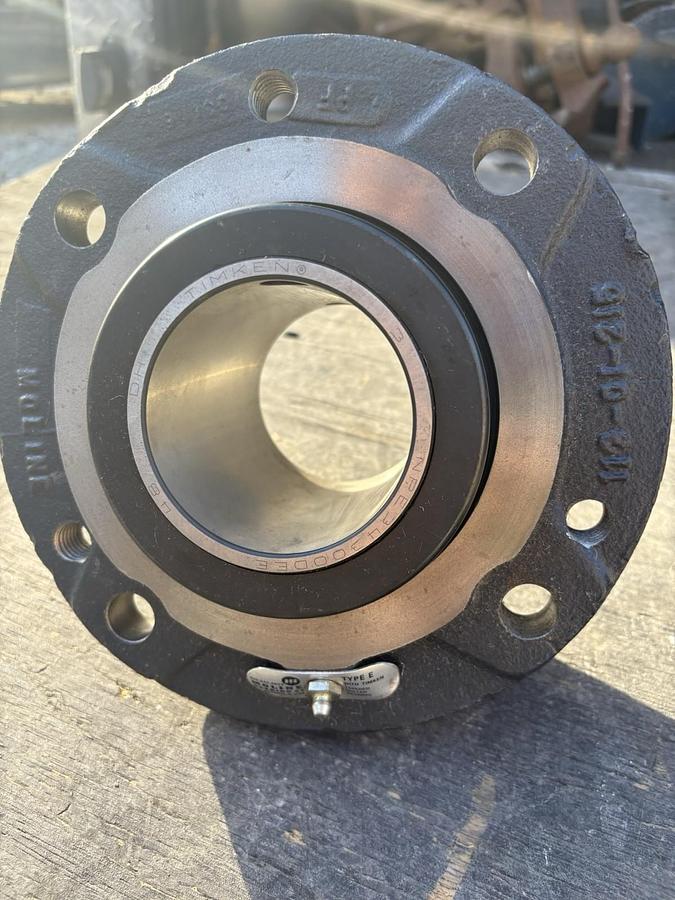 Used Moline Bearing Co. S1410 Tapered Roller Bearing, 4-1/2” Bore, 4 Bolt