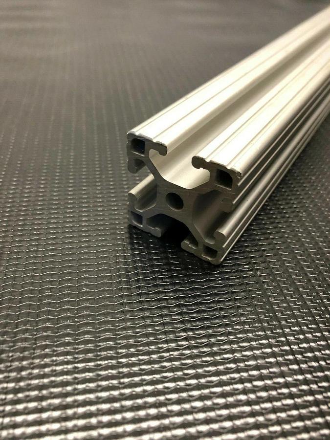 Used Lot of 7 Extruded Aluminum 80/20 T-Slot 1.5" x 1.5" 10-10 Clear Anodized Finish