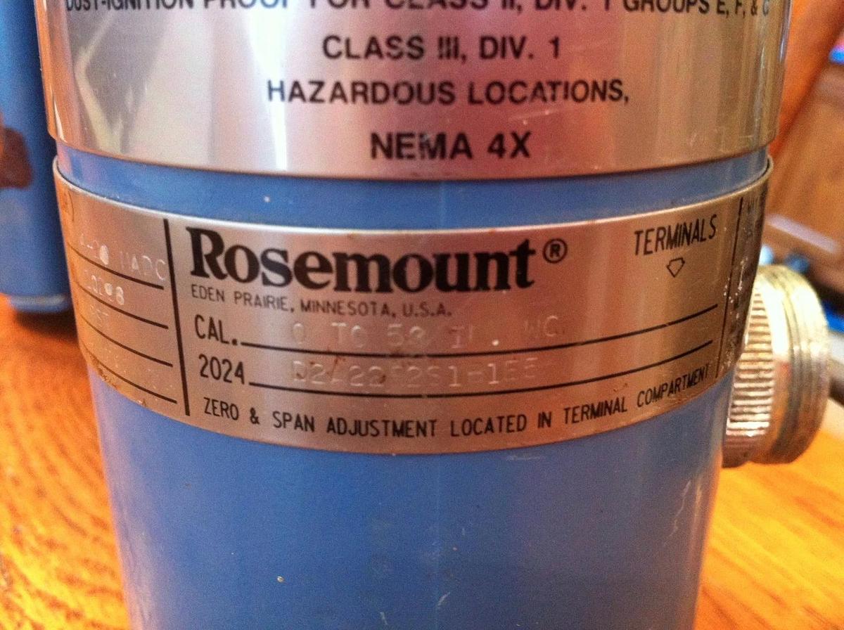 Used Rosemount Pressure Transmitter 2024 D2A22B2S1B1E5