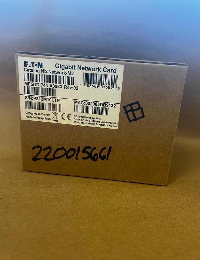 Eaton Nb: Network-M2 744-A3983 Gigabit Network Card *NEW*