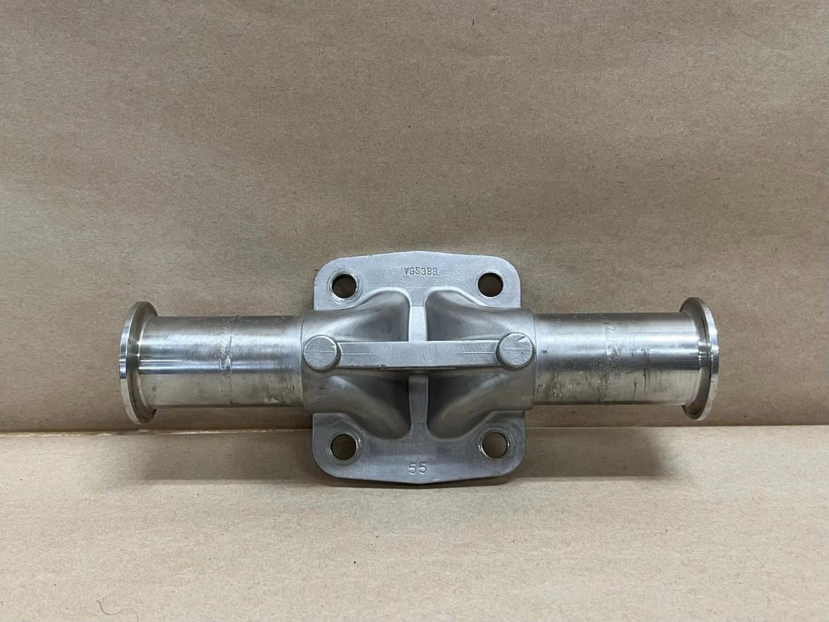 Used Gemü 316L Sanitary SS 1-1/2" Two-Way Diaphragm Valve