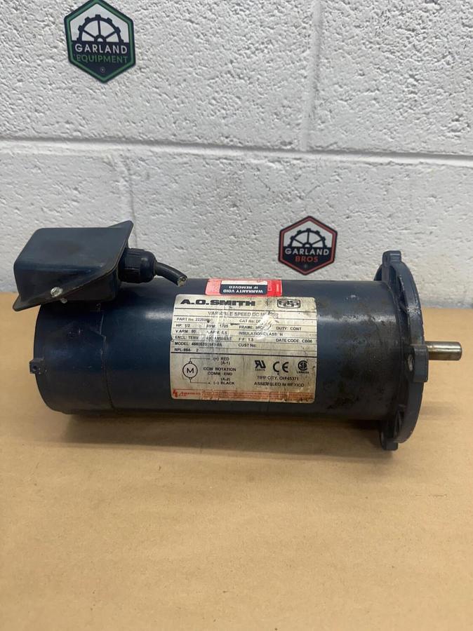 Used AO Smith 22200600 Variable Speed DC Motor, 1/2 Hp @ 1725 RPM, 466053511430A