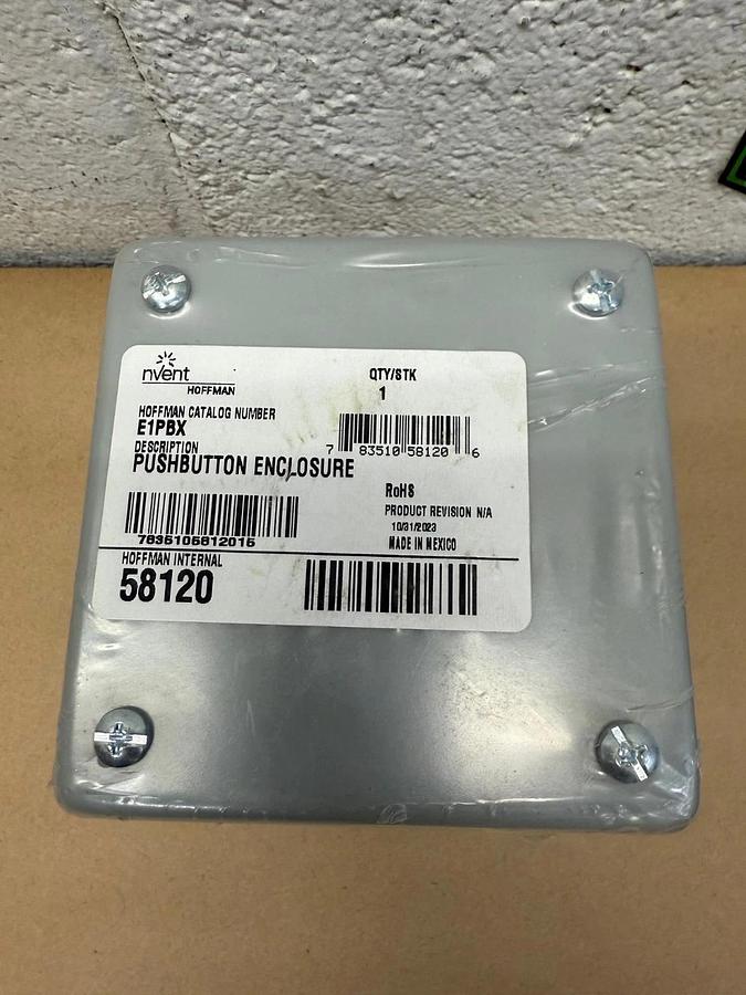 Used Nvent/Hoffman E1 PBX Push Button Enclosure