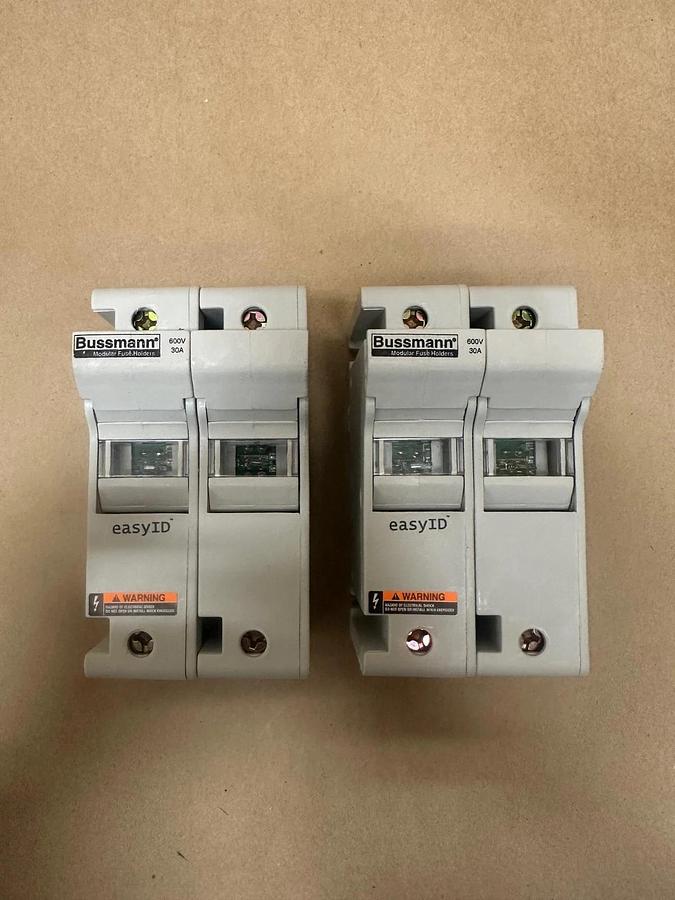 Eaton Bussmann CH30J2I 2 Pole 30A Class J Fuse Holder - Open Box of 2 *NEW*