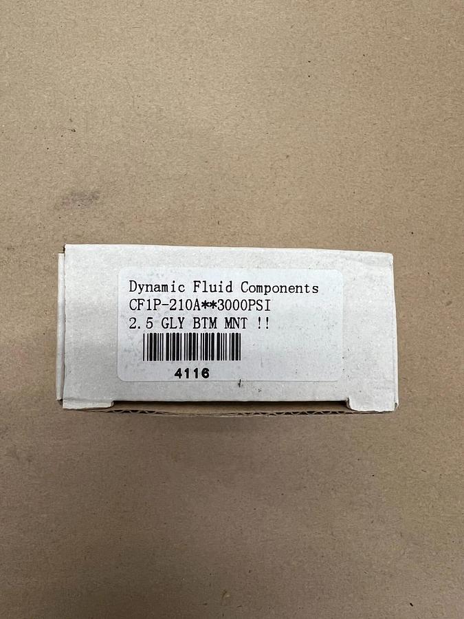 Dynamic CF1P-210A 3000PSI Pressure Gauge