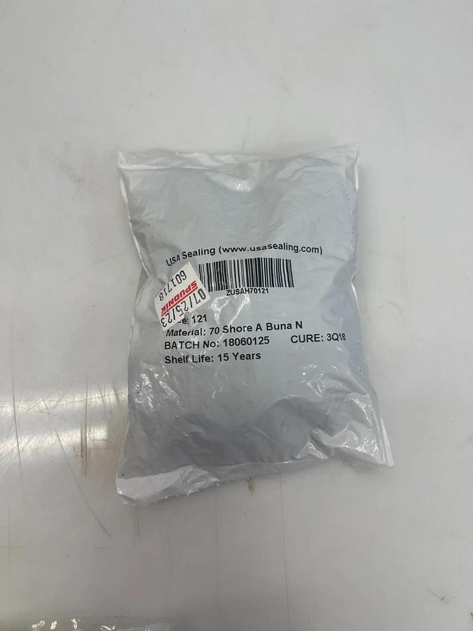 Used Spudnik 601718 Size 121 O-Ring 24 Packs (100 Pcs Per Pack) 2,400 Pcs Per Lot