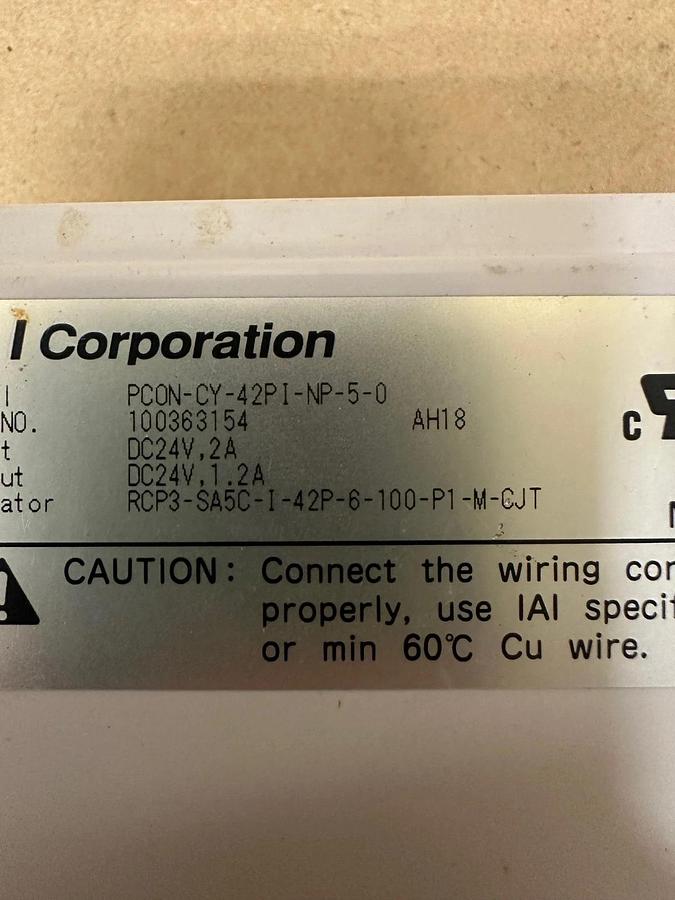 Used IAI Corporation PCON-CY-42PI-NP-5-0 PLC Module