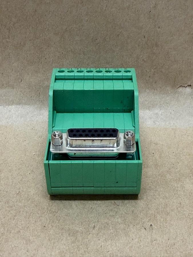 Used Phoenix Contact VIP-2/SC/D15SUB/F Terminal Block