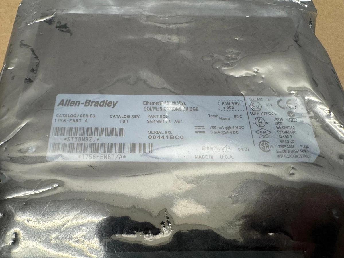 Allen Bradley 1756-ENBt ControlLogix Ethernet/IP Comms Module *NEW*