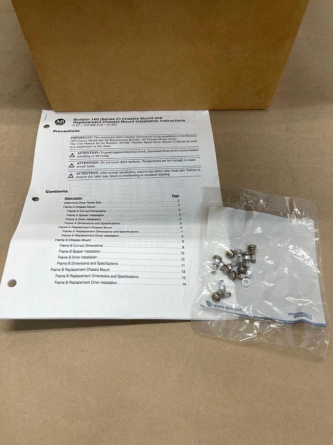 Allen-Bradley 160-BA06PSF1P1 Chassis Mount Analog Model Ser C 380-460V 6.0A