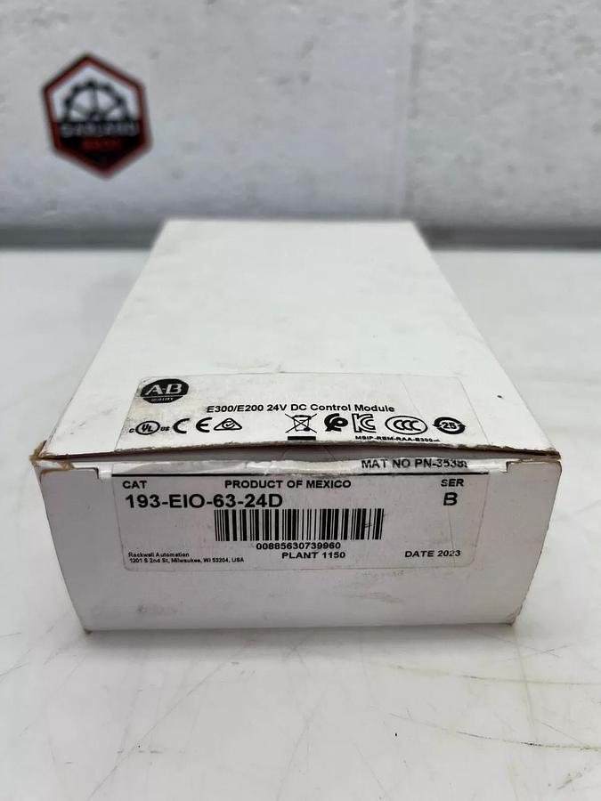 Used Allen Bradley 193-EIO-63-24D E300/E200 24VDC Control Module