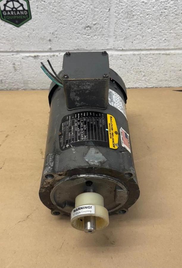Used Baldor Reliance KM3454 1/4Hp Motor @ 1725RPM, C-Face, 230/460V, 1.3/0.65A