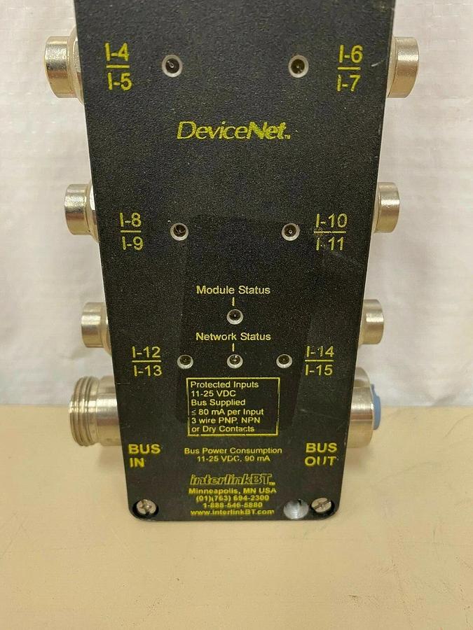 Used Turck CDN-IM-16-0003 Bus Stop, 16 Discrete Inputs