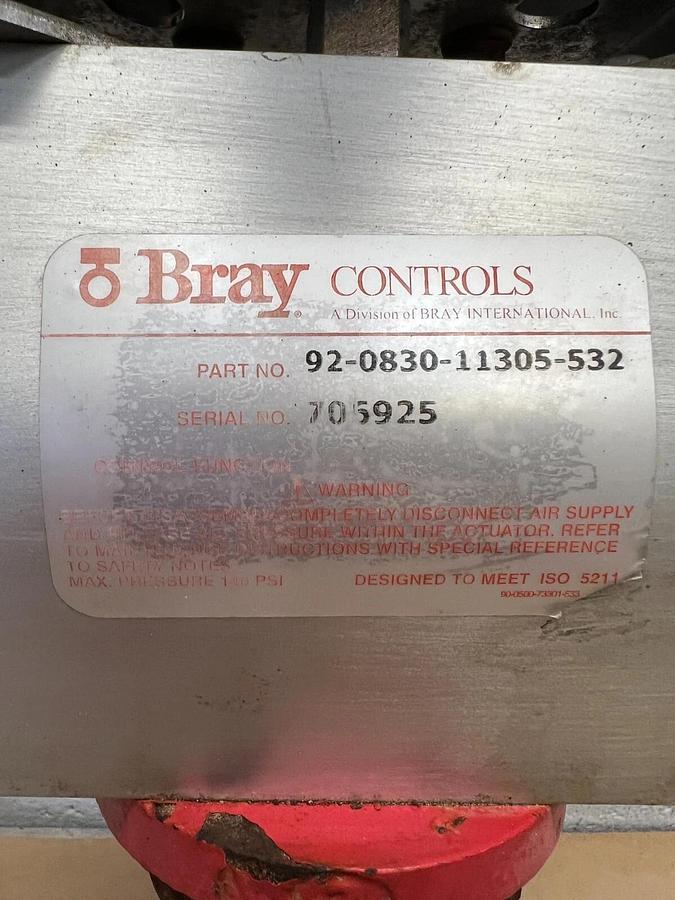 Used Bray Controls 92-0830-11305-532 Valve Actuator