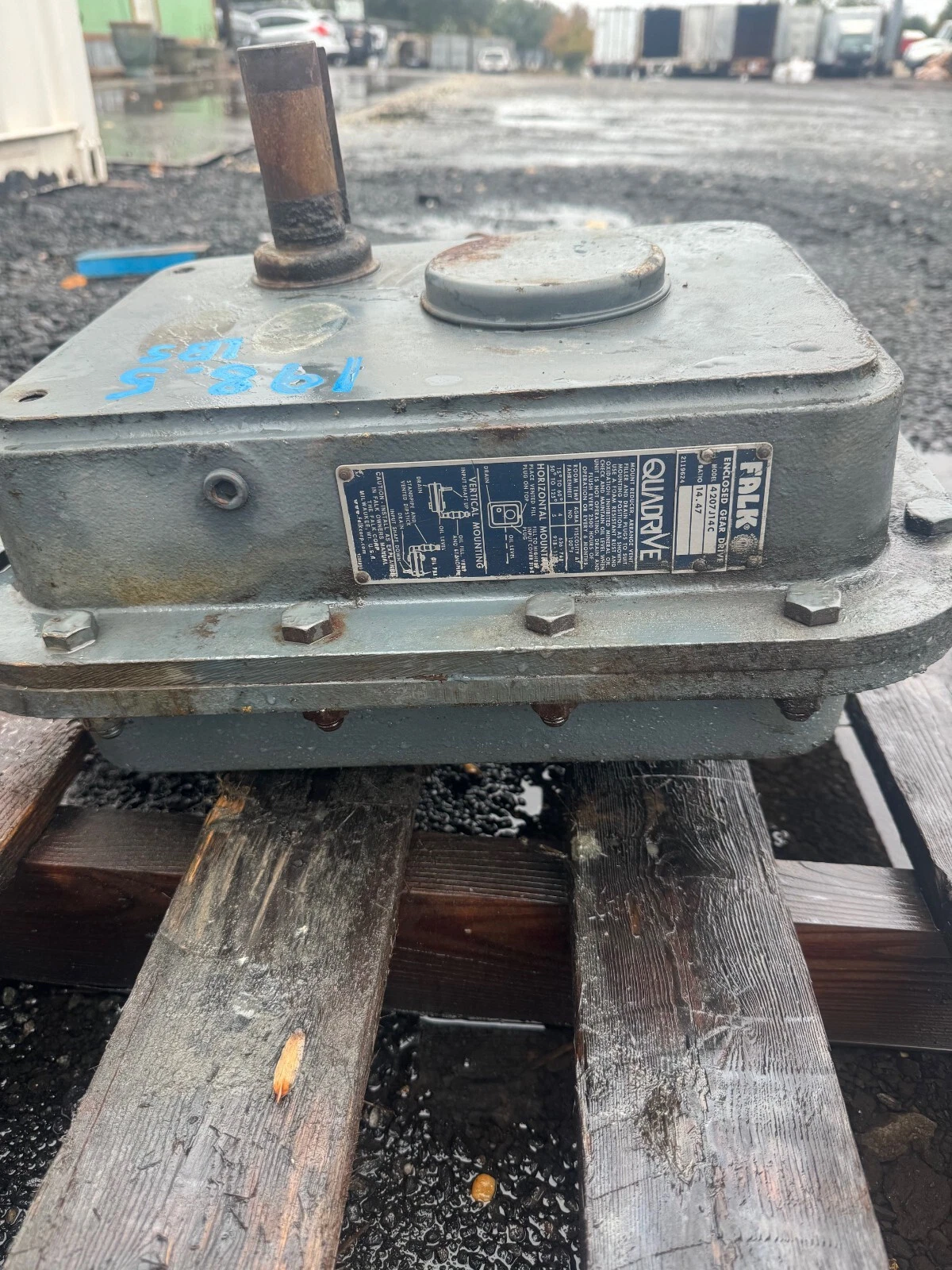 Used Falk 4207 J14 C Geardrive, Ratio: 14.47:1, 1-5/8” Shaft
