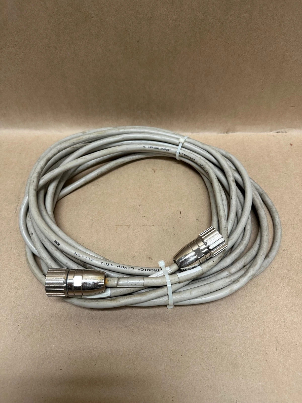 Used Lapp Kabel Stuttgart 8x2x0.14 Unitronic Liycy TP w/ Coninvers 12 Pin Connectors
