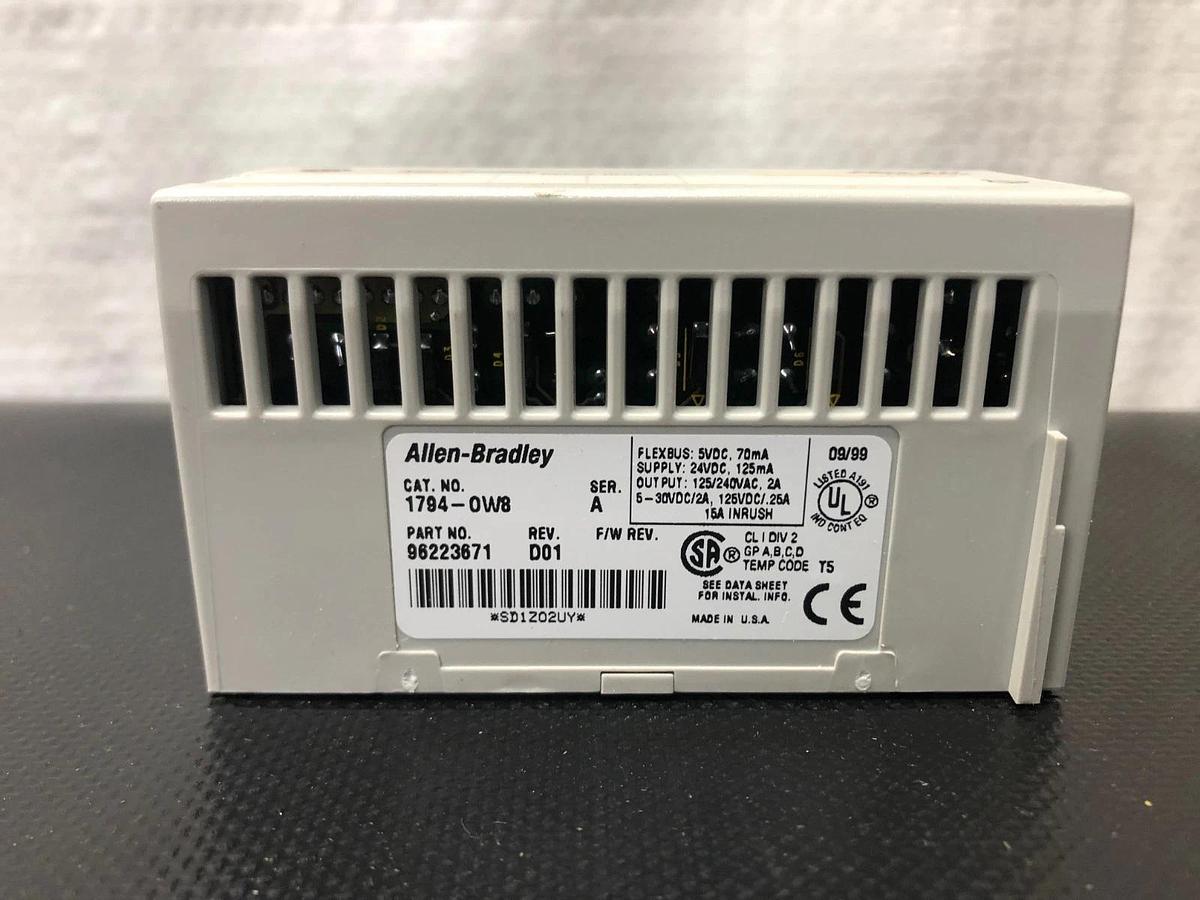 Used Allen Bradley 1794-OW8 Series A Flex I/O Relay Output