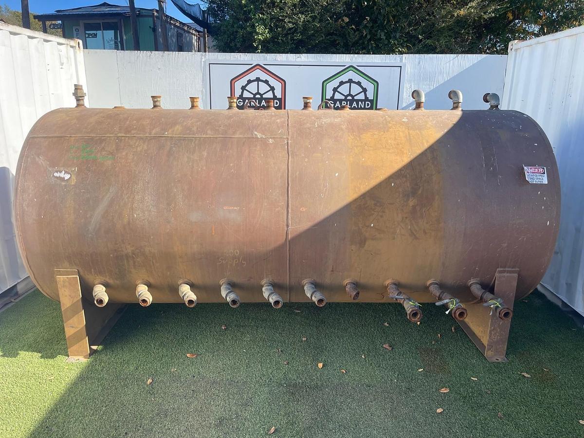 Used 2000 Gallon Capacity Horizontal Liquid Storage Tank, Dia: 64”, L:12’6”