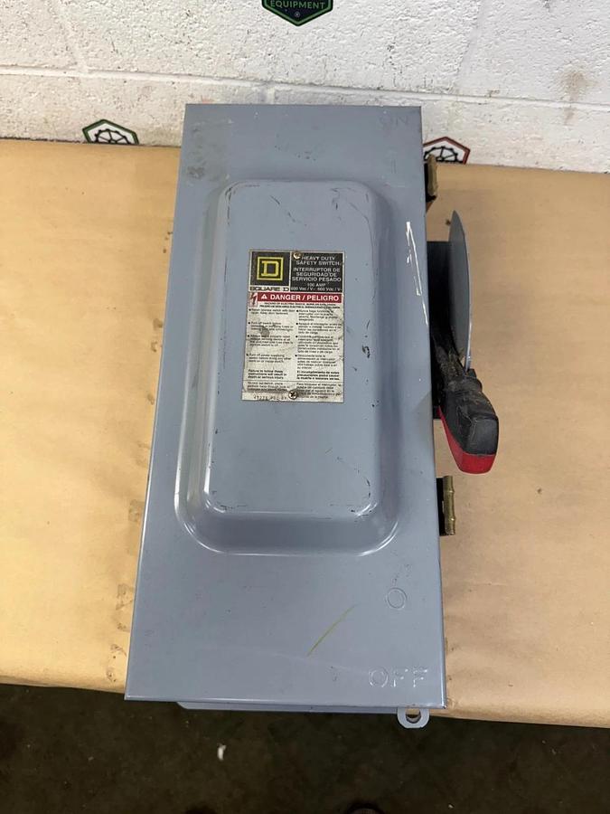 Used Square D HU363AWK 100A Heavy Duty Safety Switch, 600V, Series F05