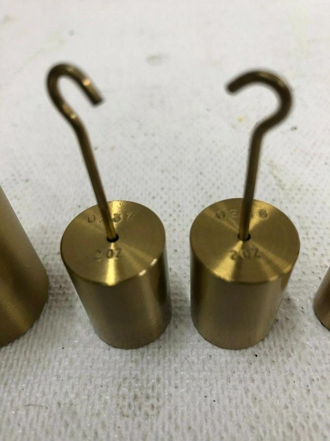 Used Calibrated Weights 8oz, (2) 2oz, 1/2oz