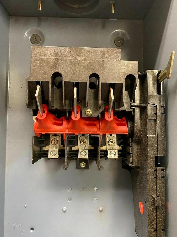 Used Square D HU362RB Heavy Duty Safety Switch, 60 AMP, 600 VAC