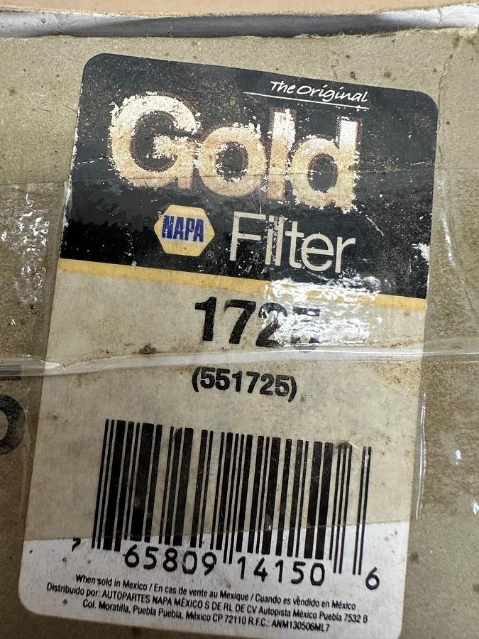 Used NAPA 1725 Gold Oil Filter