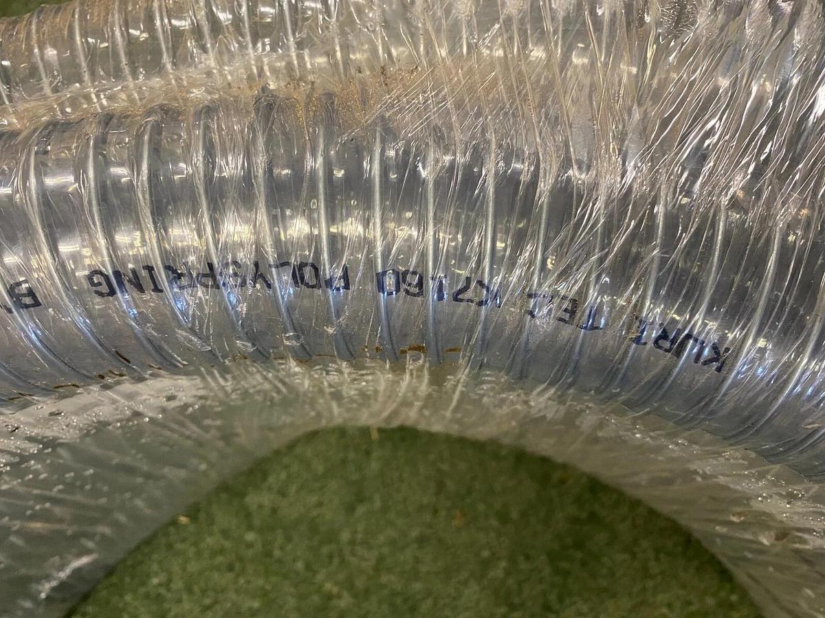 Used Kurl Tec K7160-32x50 PolySpring Vacuum/Transfer Hose - 50’ Length, 2” Diameter
