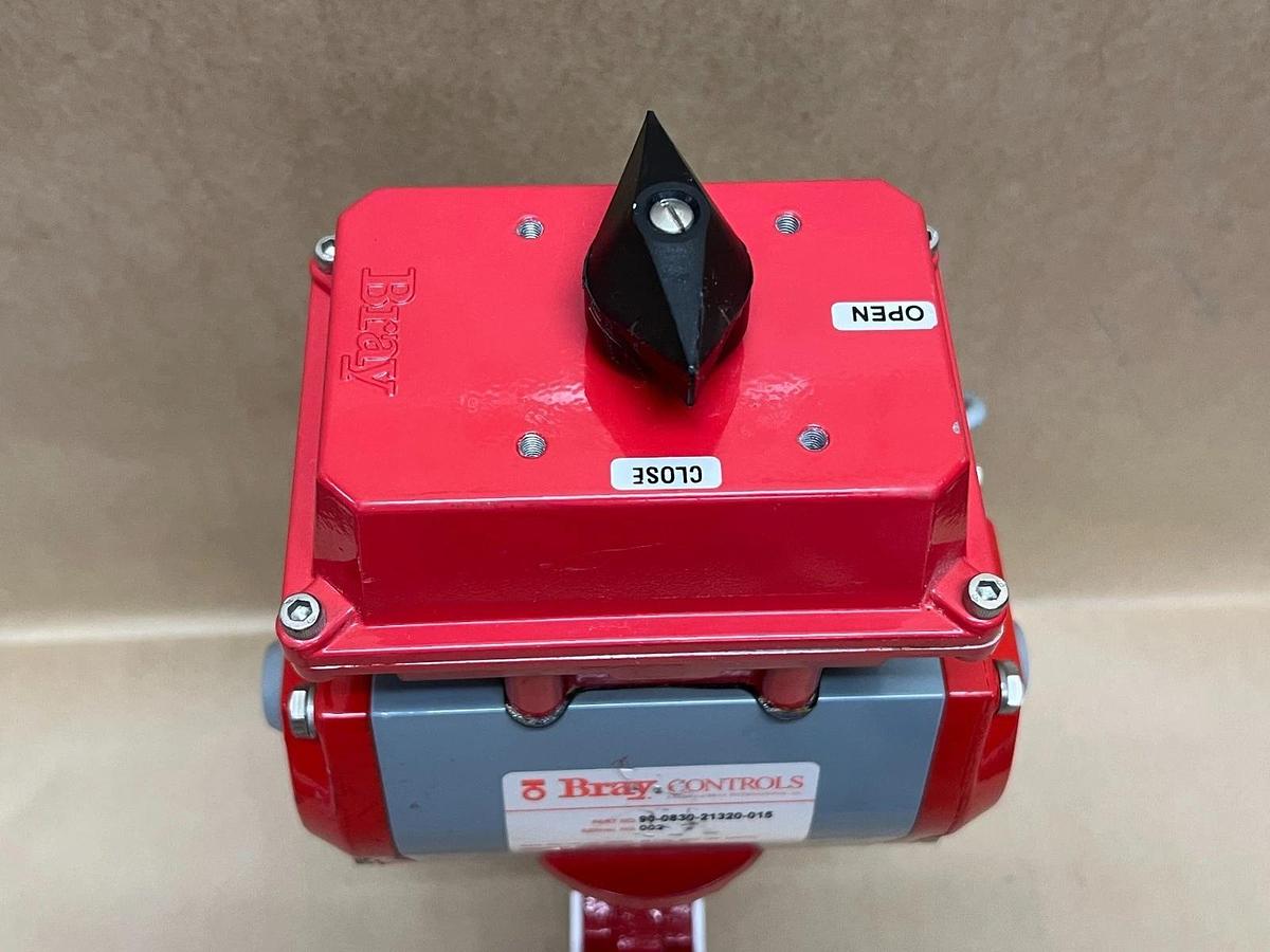 Used Bray Controls 90-0830-21320-015 Pneum Actuator, Limit Switch, Butterfly Valve